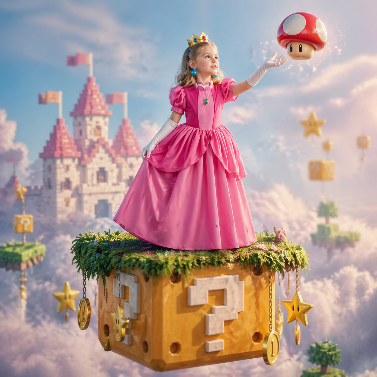 Baby Clothing Dresser - Princess Peach Style Dress Up Costume