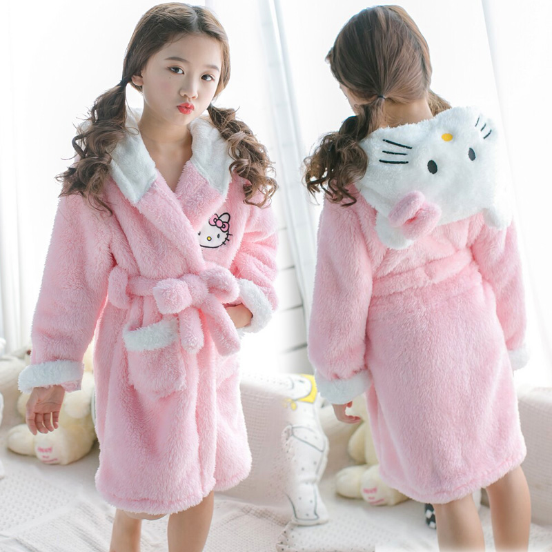 Baby Clothing In Japan - Hello Kitty Miniso Coral fleece nightgown