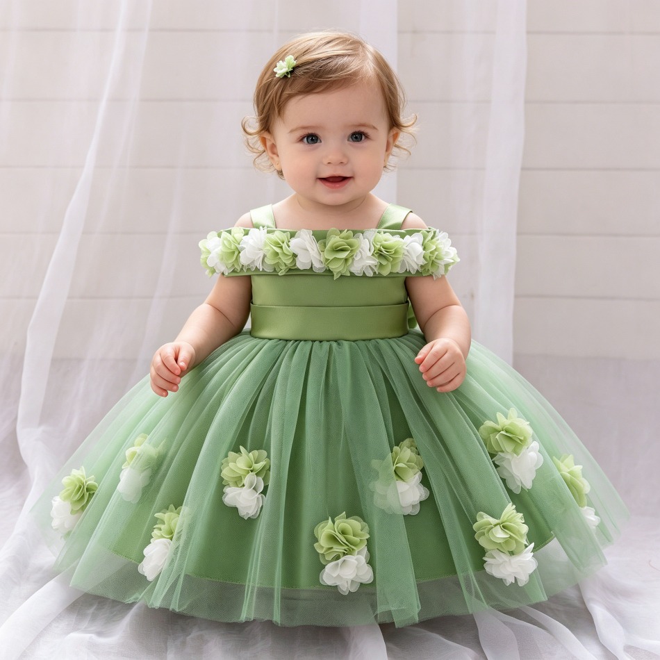 Baby Clothing Dresser - New Baby Girls 1st Princess Dress
