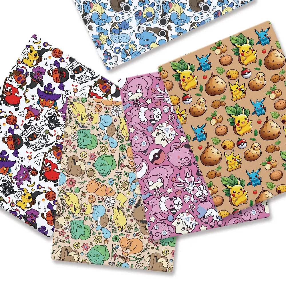 Baby Clothing In Japan - Pokemon Cartoon Fabric140*50cm Handmade Sewing Patchwork