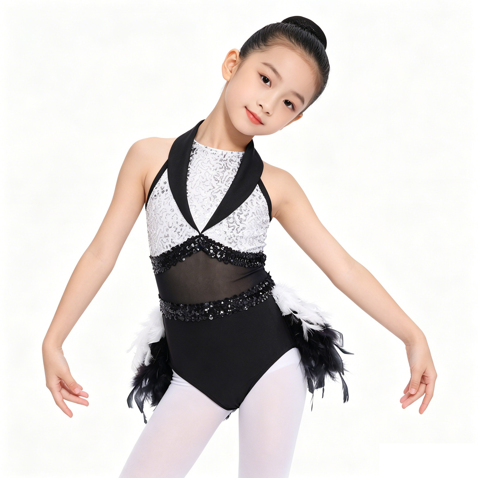 Baby Tutu Skirt - Teen Girls Sleeveless Sequin Sheer Mesh