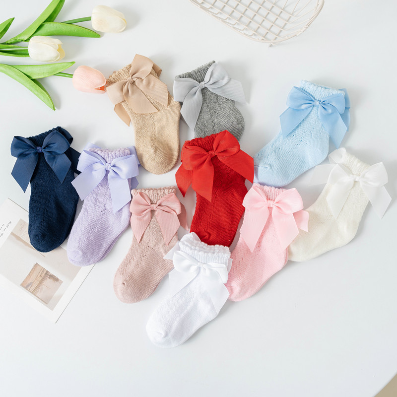 Baby Xl - Summer Baby Girls Socks Big Bows