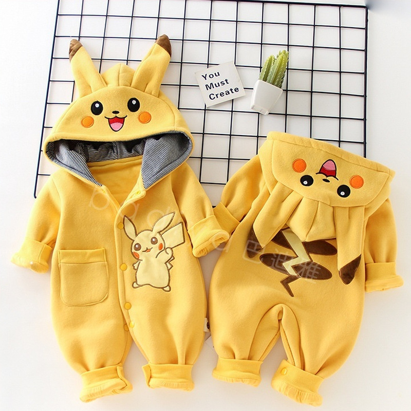 Baby Clothing Gift Set - Cartoon Pocket Monsters Baby Pyjamsa Newborn