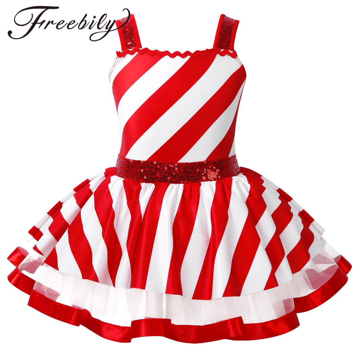 Baby Tutu Skirt - Girls Christmas Candy Cane Costume Shiny