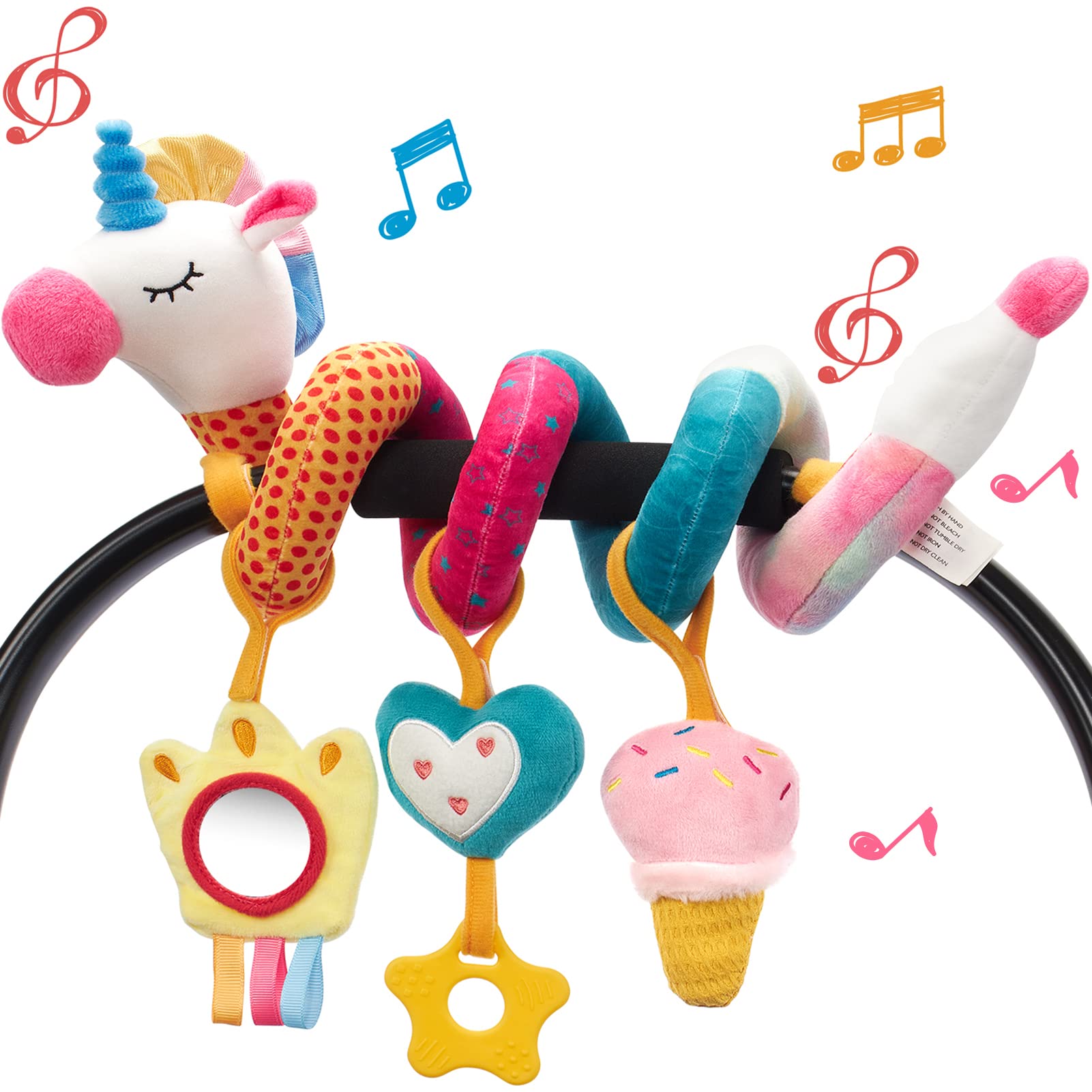 Baby Clothing Gift Set - Car Seat Toys for Babies Rattle