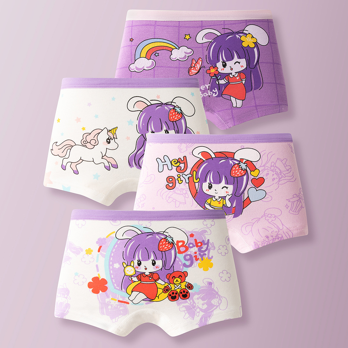4pcs Cotton Girls Soft Panties - огляд і ціна Baby Xl
