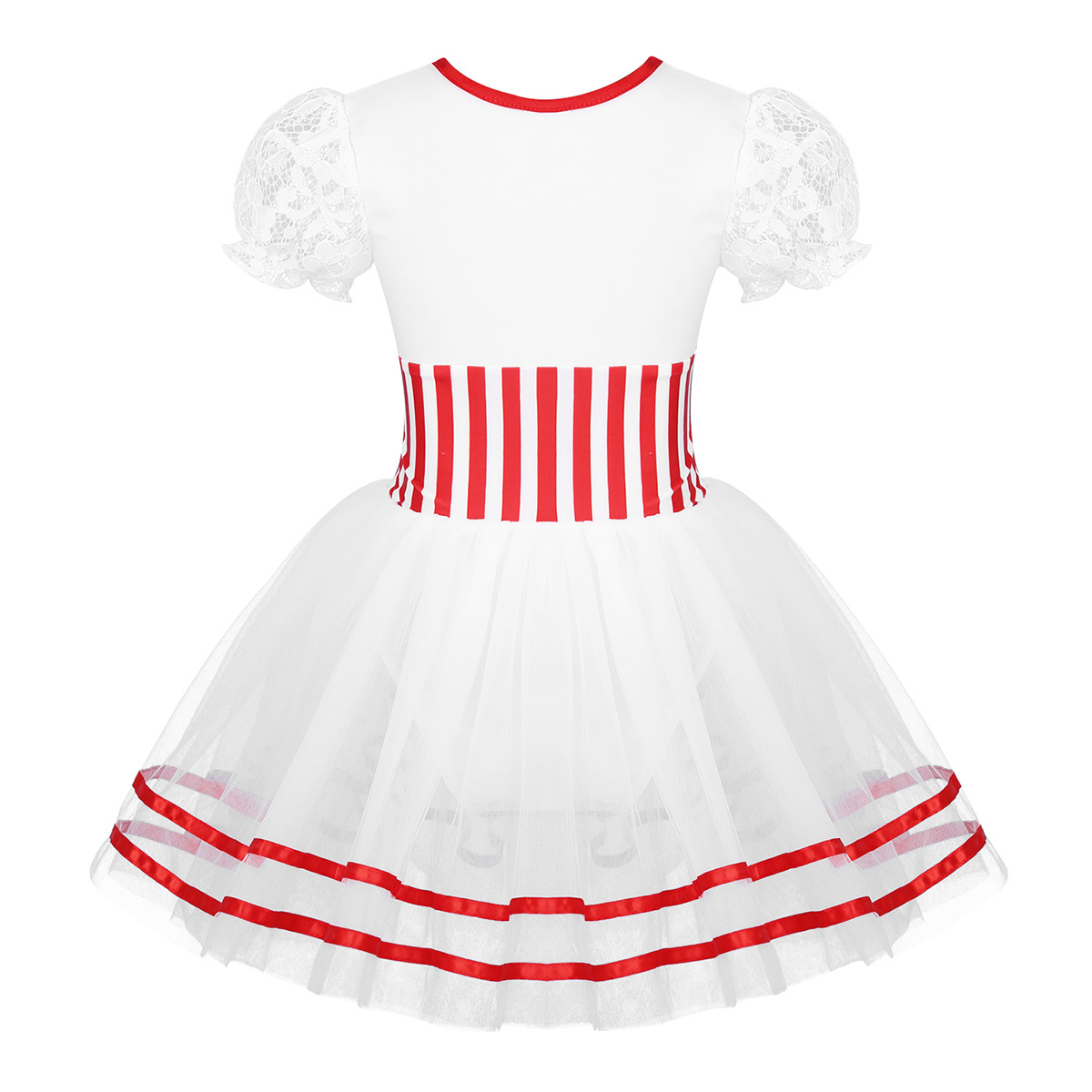 Candy Cane Striped Mesh Tutu L - огляд і ціна Baby Tutu Skirt