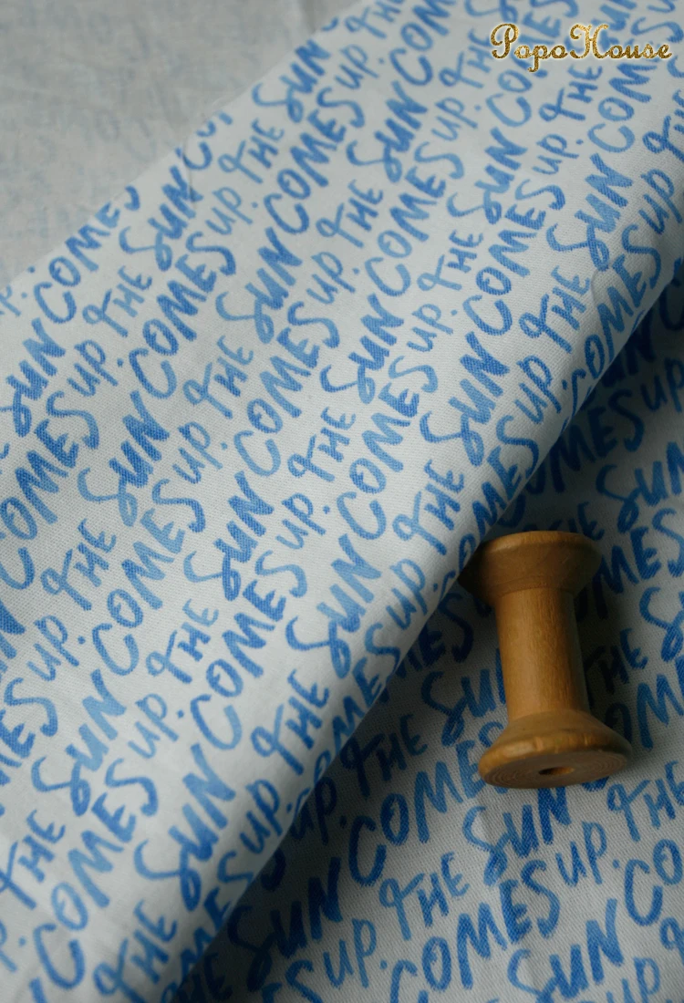 150x50cm Blue English Letters  - огляд і ціна Baby Clothing Sewing