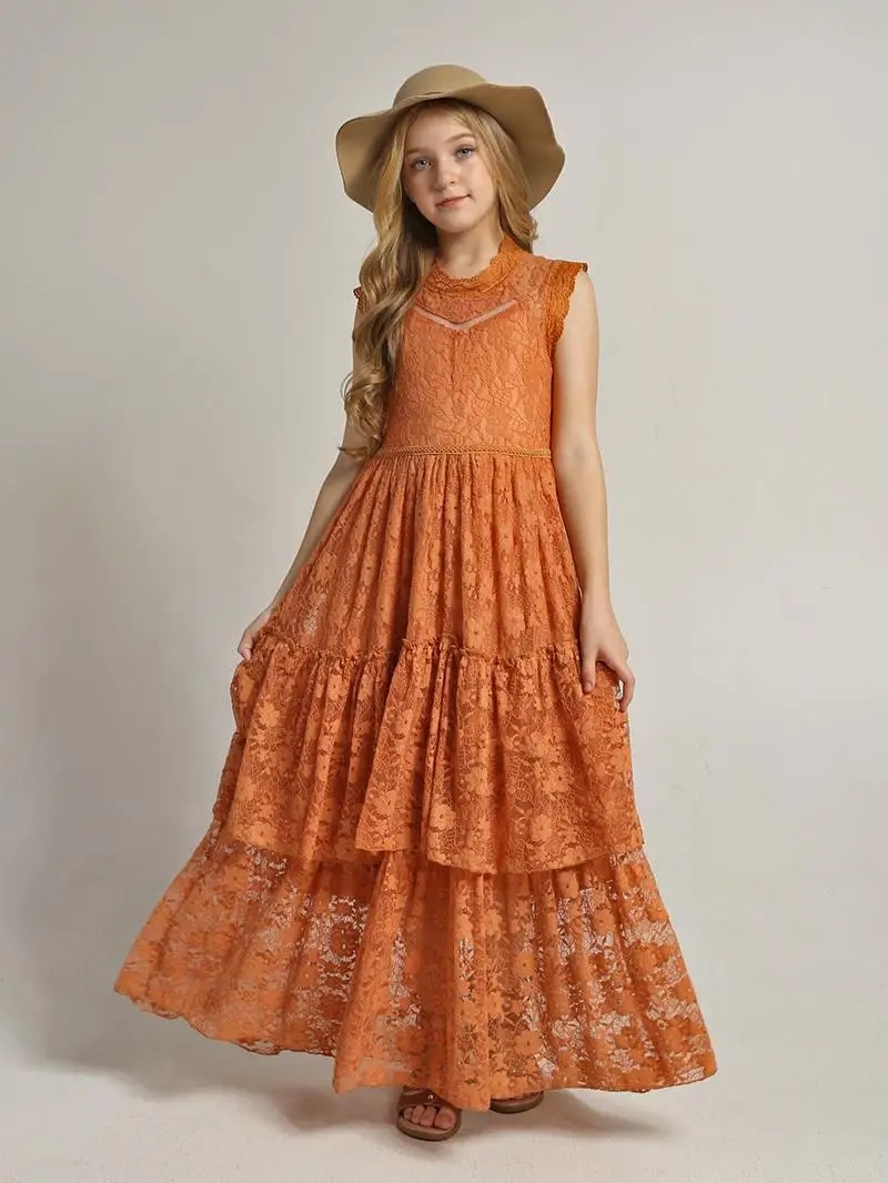 Girls Flower Dress Lace Cotton - огляд і ціна Baby Clothing Dresser