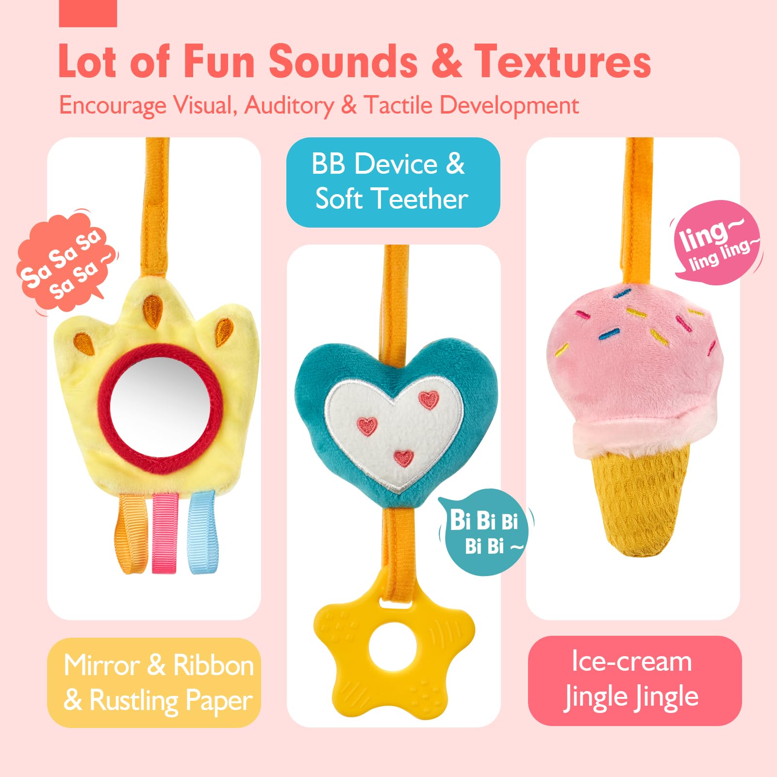 Car Seat Toys for Babies Rattl - огляд і ціна Baby Clothing Gift Set